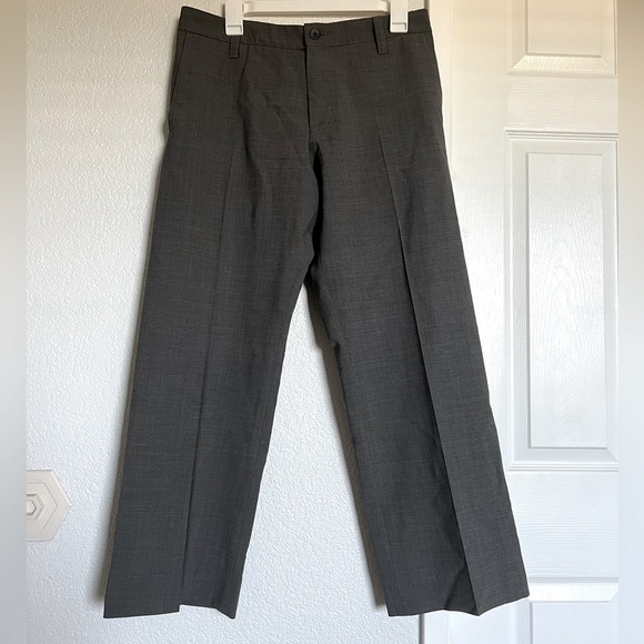 Hugo Boss Halm Gray Wool Straight Pants 32X28 - Picture 1 of 8